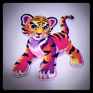 Lisa Frank Tiger car magnet